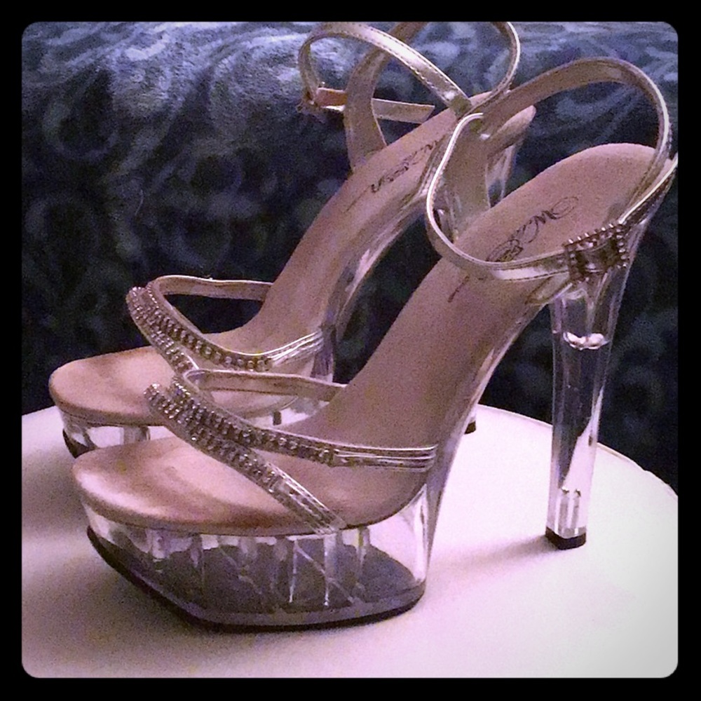 Competition clear heels